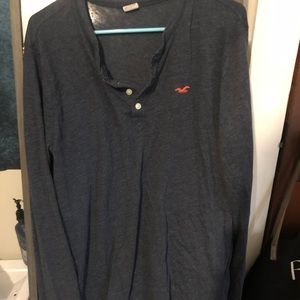 Hollister Navy Blue Long Sleeve